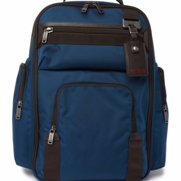 Tumi Bags Tumi Gilman Brief Blue Baltic Color Backpack Poshmark